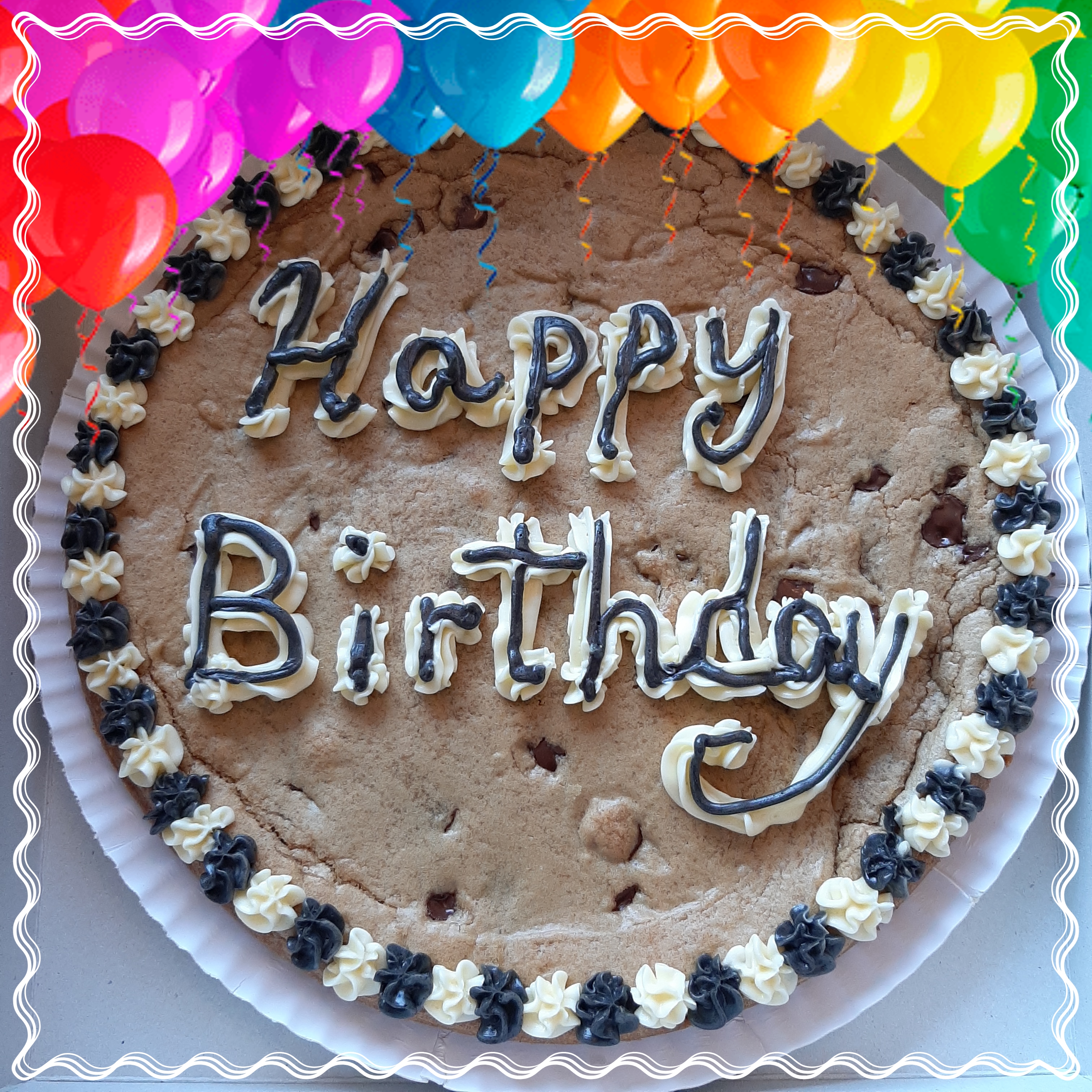 Happy Birthday cookie cake